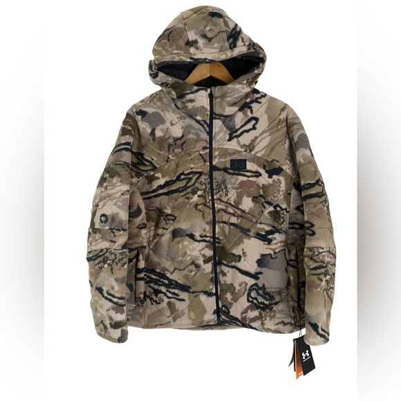 Under Armour Jackets & Blazers - Under Armour Jacket Women's Large UA Rut Windproof Barren Camo Hunting